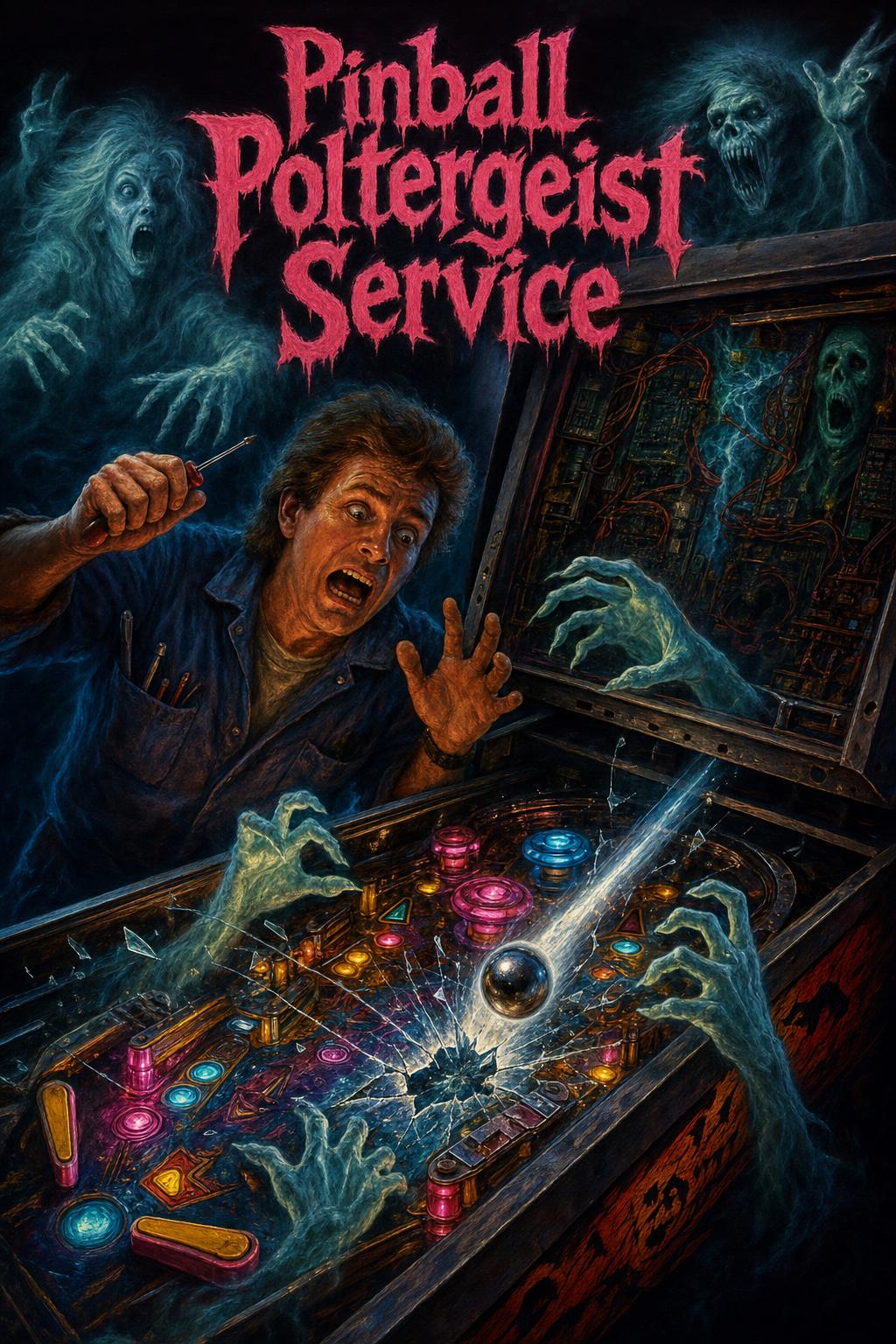 Pinball Poltergeist Service box art